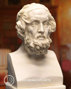Escultura busto de Homero