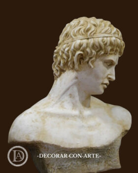 busto de Hermes- mármol moldeado