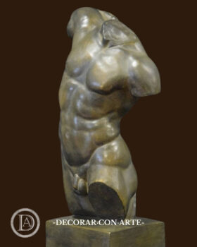 torso de Hercules patinado en bronce