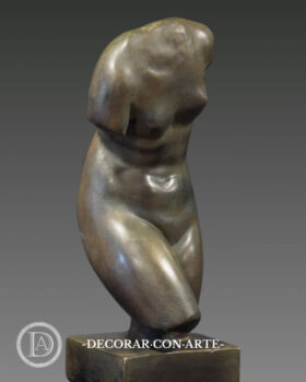 torso de Venus patinado en bronce