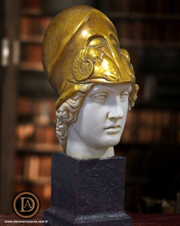 Busto de Atenea policromado busto di Atena policromo