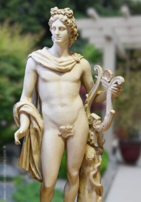 Estatua de Apolo con Lira Apollo mit Lyra