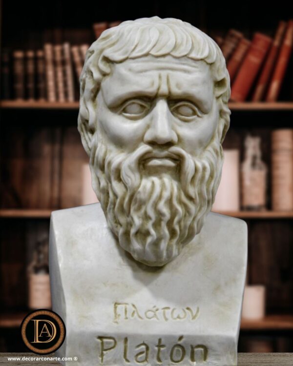 Busto de Platón en mármol Busto di Platone- marmo modellato