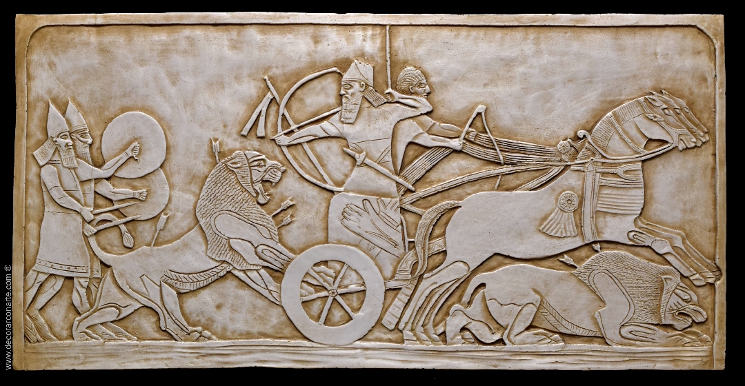 ashurbanipal hunting lions