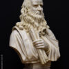 Busto de Leonardo Da Vinci en mármol