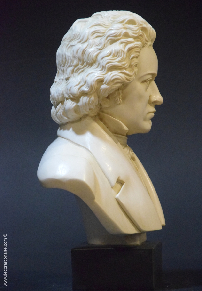 Busto Figurine Porcellana Ludwig van Beethoven grande 