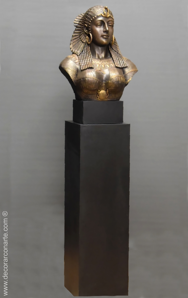 Cleopatra's bust. Empire style.(Alt: 51 cm) - Decorar con Arte