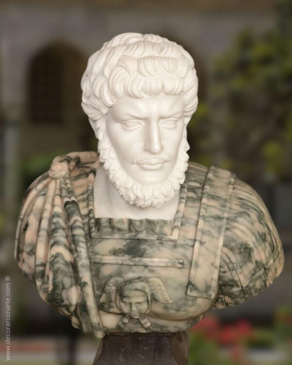 Busto Romano en mármol römische Büste aus Marmor