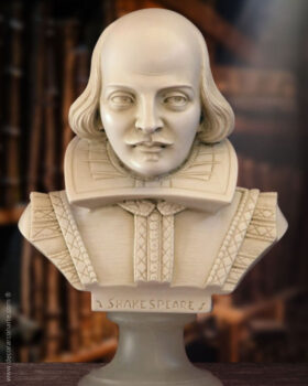 Busto de Shakespeare. 22cm