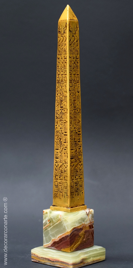 Древнеегипетский обелиск. Обработка под золото. Высота 37 см — Продажа  предметов декора — «Искусство в декоре» — Decorar con Arte