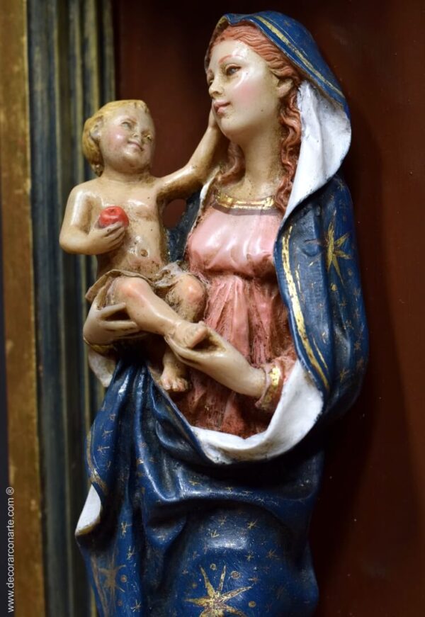 Virgen de la Capilla tallada en madera