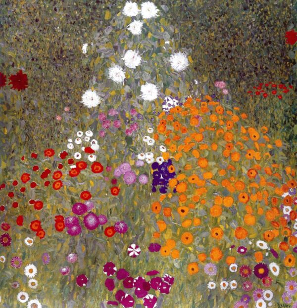 Garden in Blossom. Canvas by Klimt (1862-1918)
