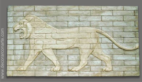 Bajorrelieve de león babilónico Bas-relief of Babylonian lion