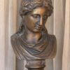 dama romana patinada Roman lady bust patinated
