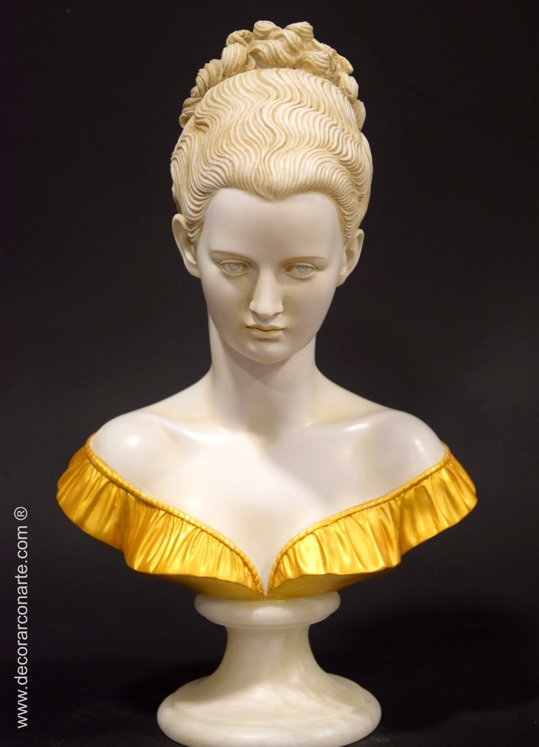 Bust woman. 50 cm - Decorative sculptures