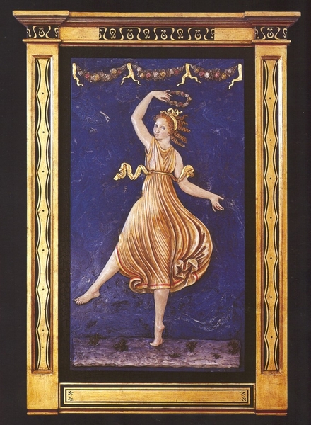 Bajorrelieve de Danzarina (derecha) Bassorilievo di Ballerina (destra)