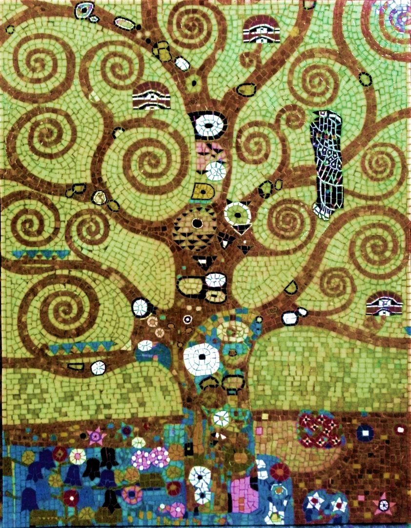 L'albero della vita - Klimt - Pixel Mosaici