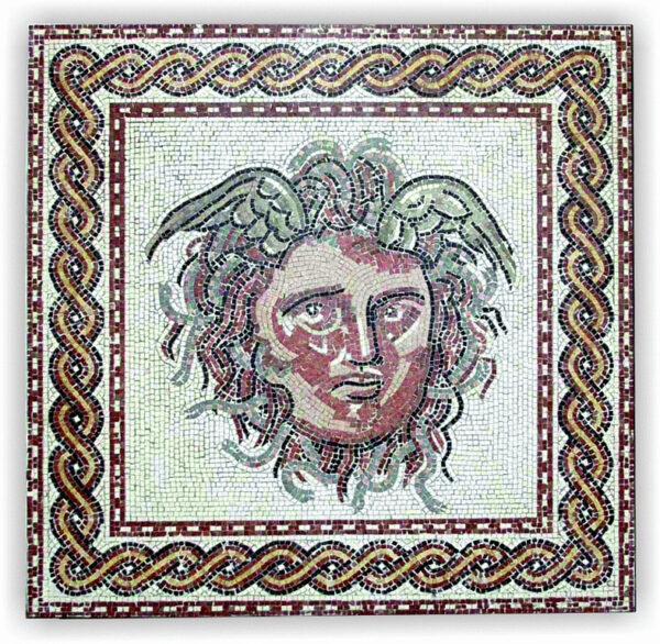 Mosaic Medusa. 105x105 cm