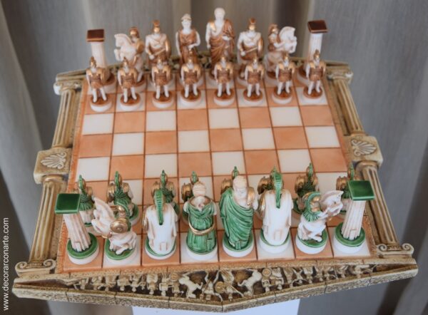 figura decorativa ajedrez romanos
