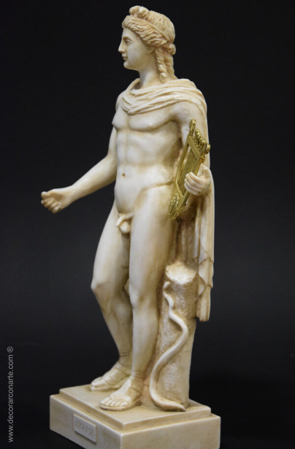 figura decorativa Apolo lira