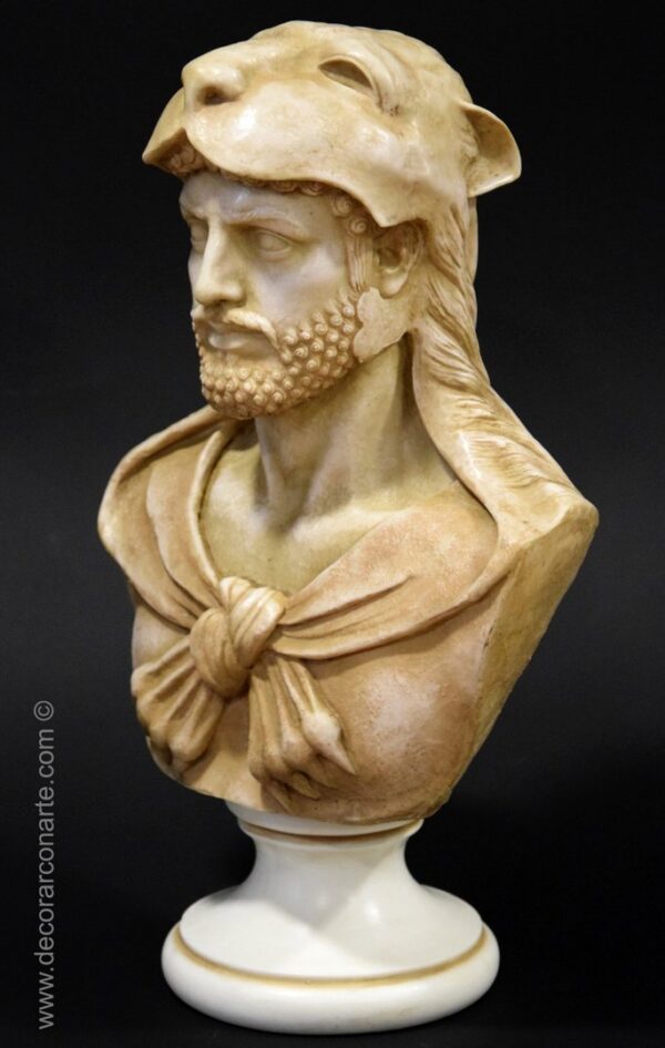 escultura decoración busto Hercules