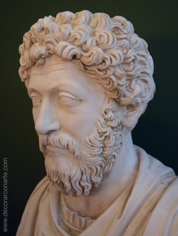 escultura decoración busto Marco Aurelio