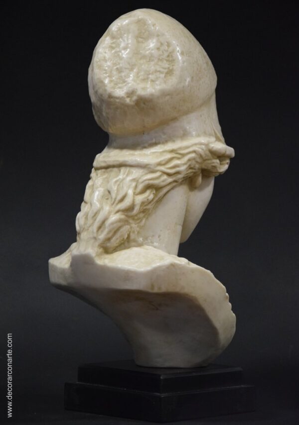 figura decorativa busto Atenea