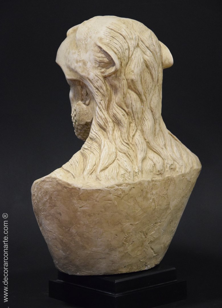 escultura decoración busto Hércules