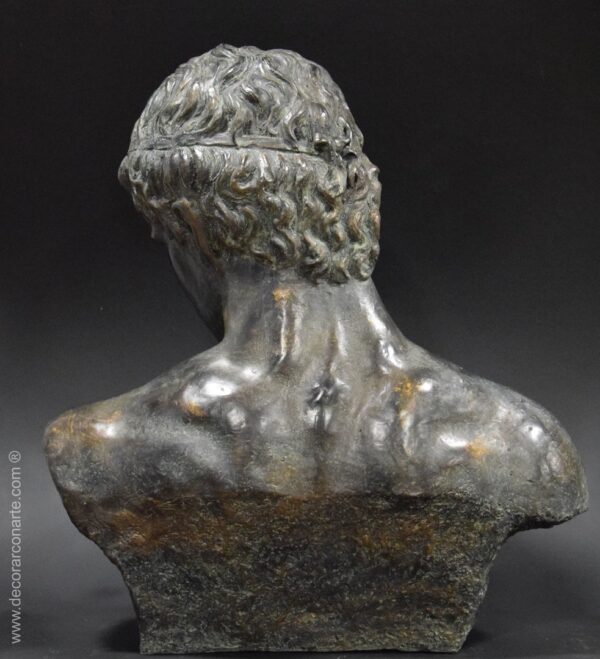 escultura decoración busto Hermes