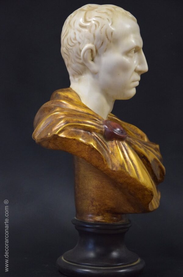 escultura decoración busto Julio César