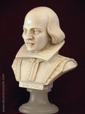 Busto de Shakespeare. 22cm