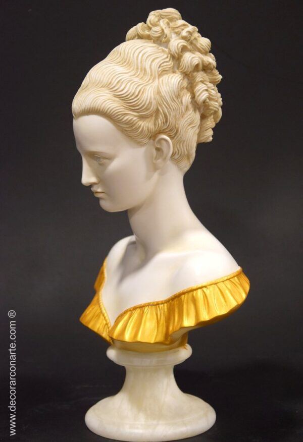 figura decorativa busto mujer