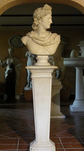 busto Apolo Belvedere columna