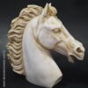 figura decorativa cabeza caballo