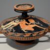 figura decorativa vasija ceramica griega