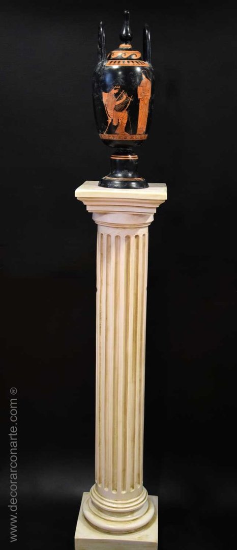 columna cerámica griega