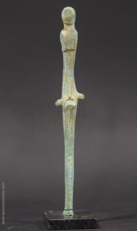 Bronce etrusco de figura votiva - Alt: 41cm
