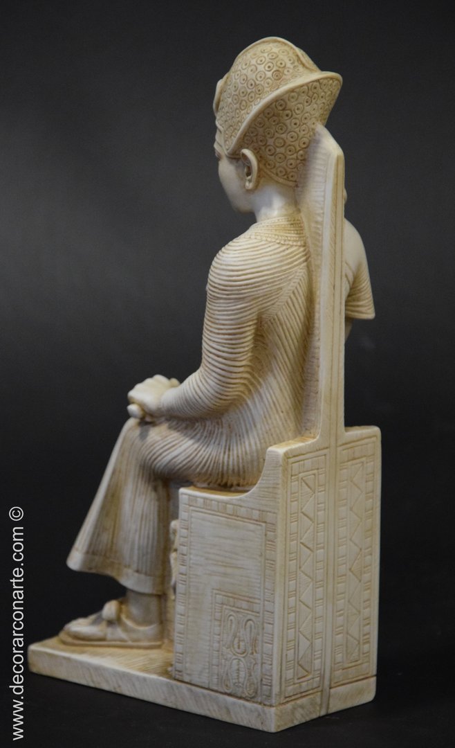 Skulptur Bronze Ramses II Reproduktion 12 cm hoch