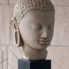 figura decorativa India cabeza Buda