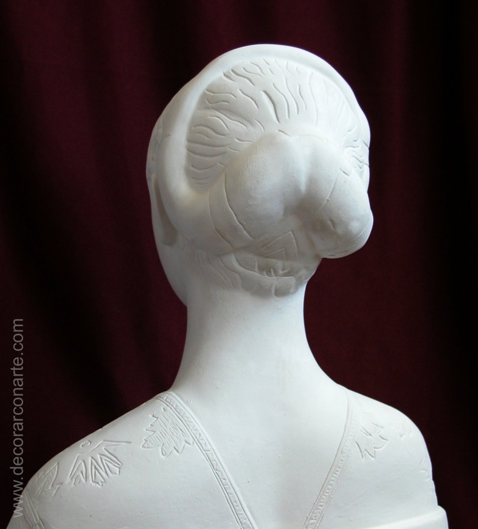 escultura decoración dama renacentista escayola