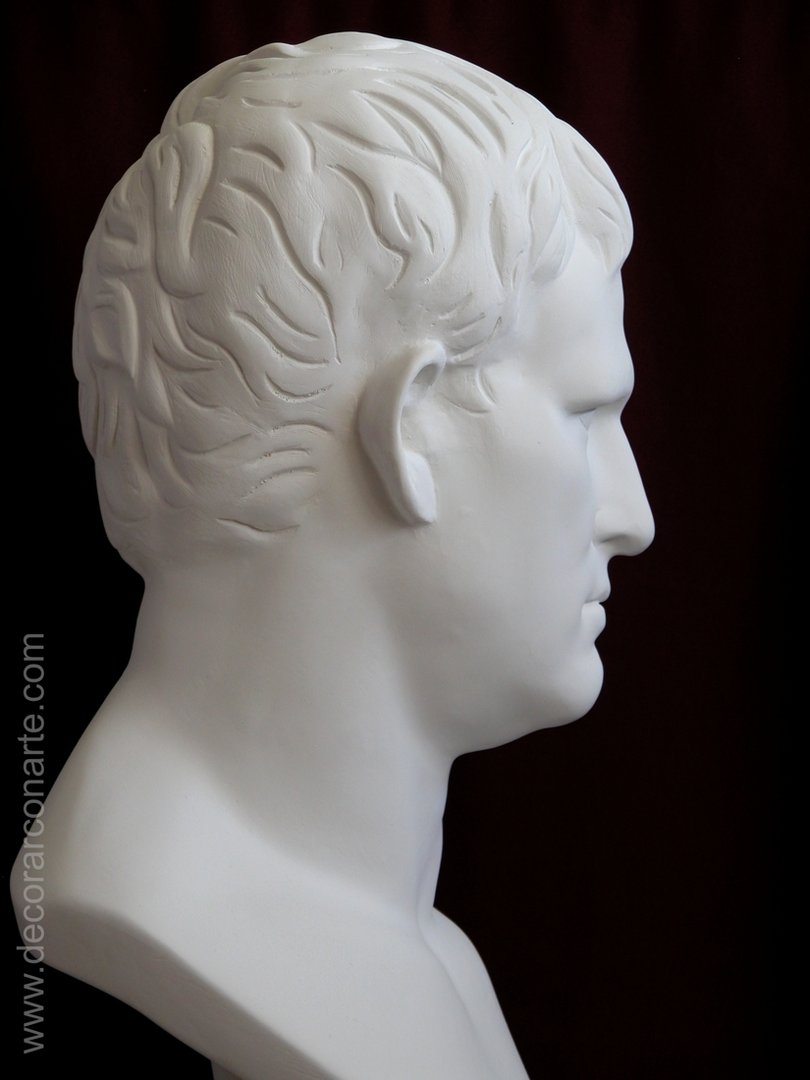 escultura decoración escayola busto Agripa