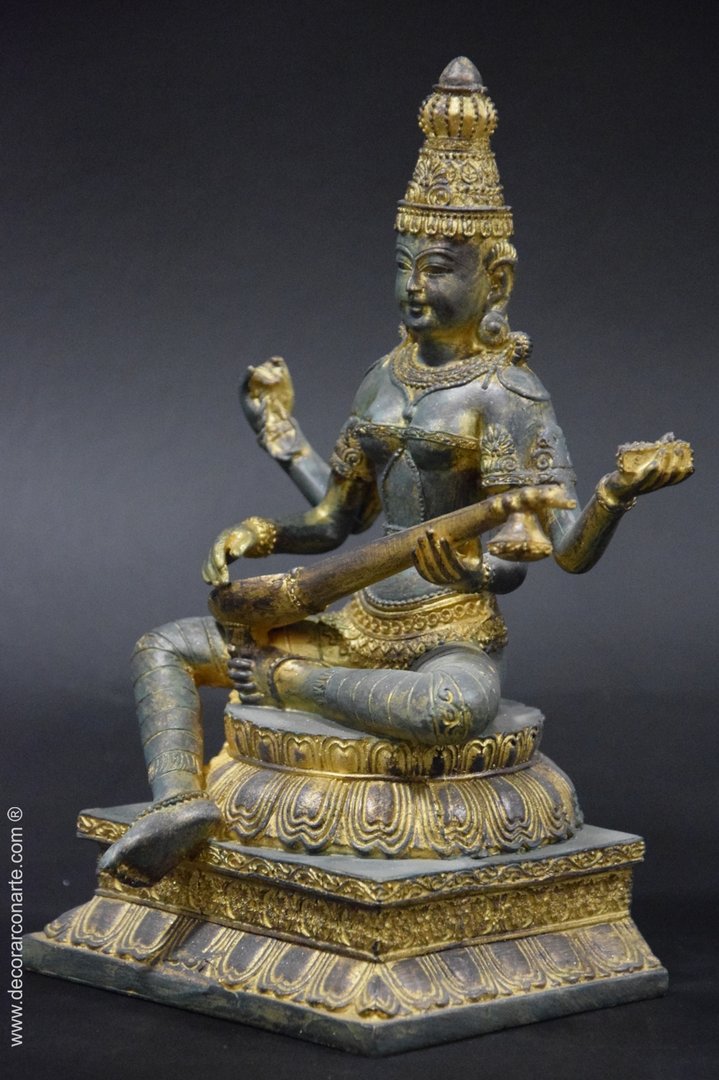 figura decorativa India diosa