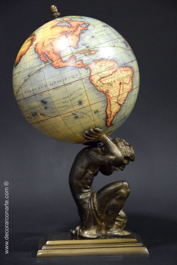 figura decorativa globo atlas