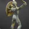figura decorativa bronce guerrero romano