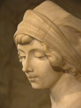 busto de niña campesina