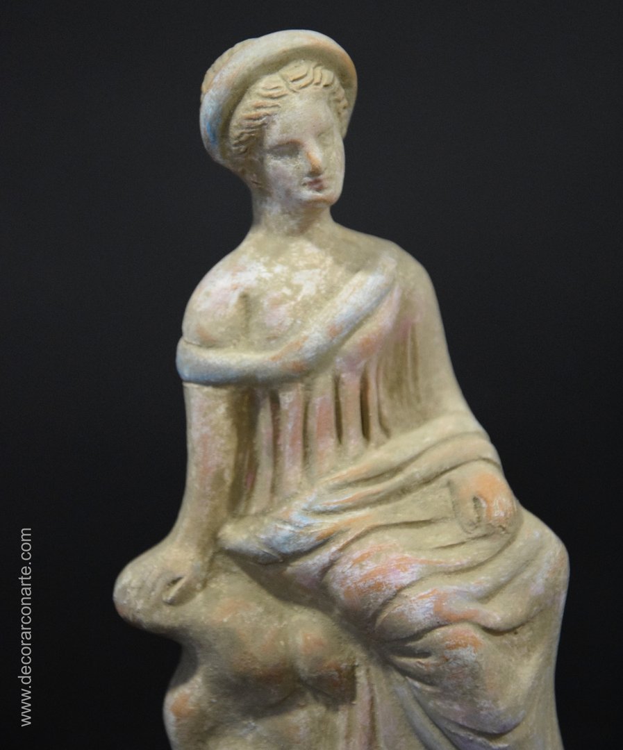 figura decorativa tanagra dama roca