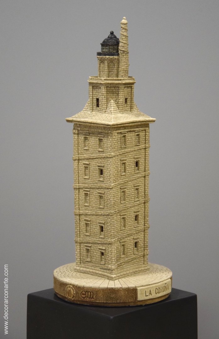 figura decorativa maqueta torre Hercules Coruña