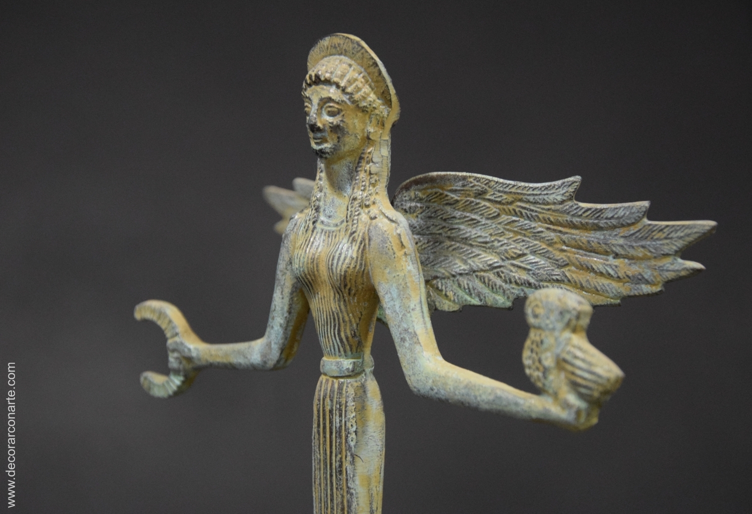 figura decorativa Atenea bronce