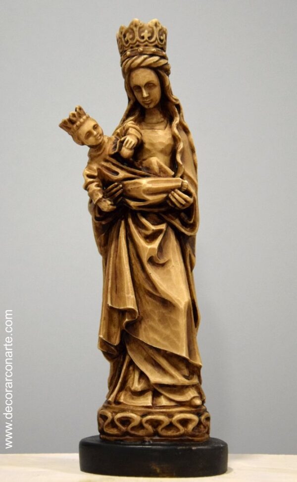 escultura arte sacro Virgen gotica