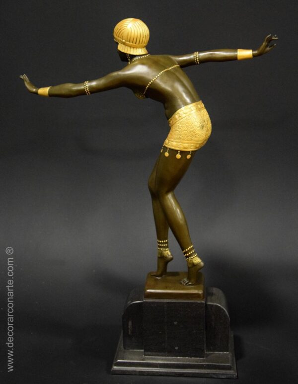figura decorativa art nouveau bailarina